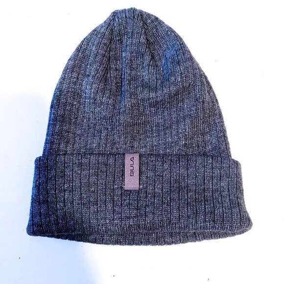 Bula Unisex Merino Wool Blend Beanie Gray/Grey - Picture 3 of 8